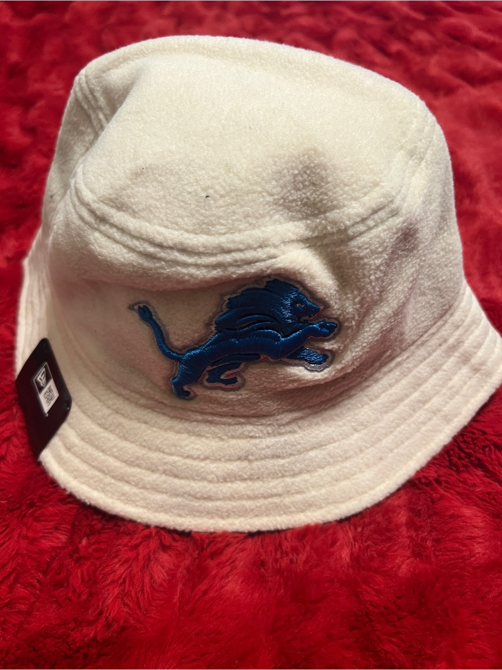 Detroit Lions White/Cream bucket hat XL unisex